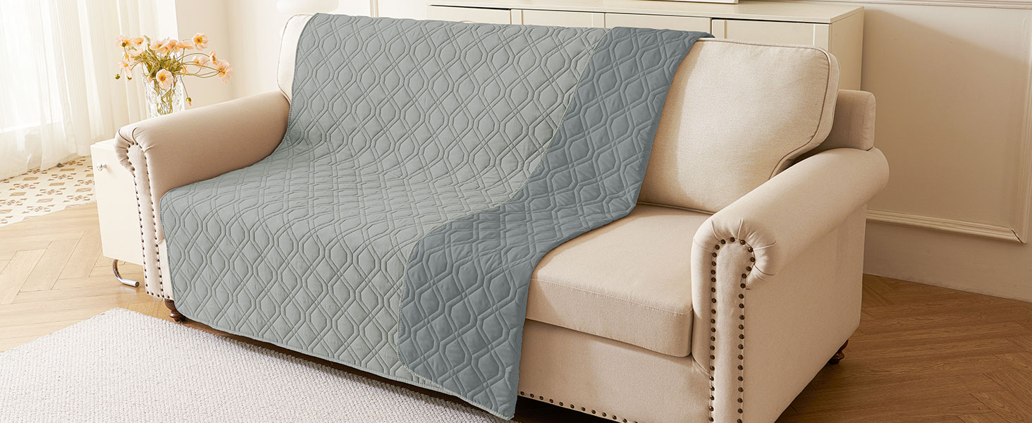 Водонепроникний килимок для собак Homaxy, двосторонній, для відпочинку вдома та на вулиці, 130x100 см / 203x173 см, сірий+темно-сірий