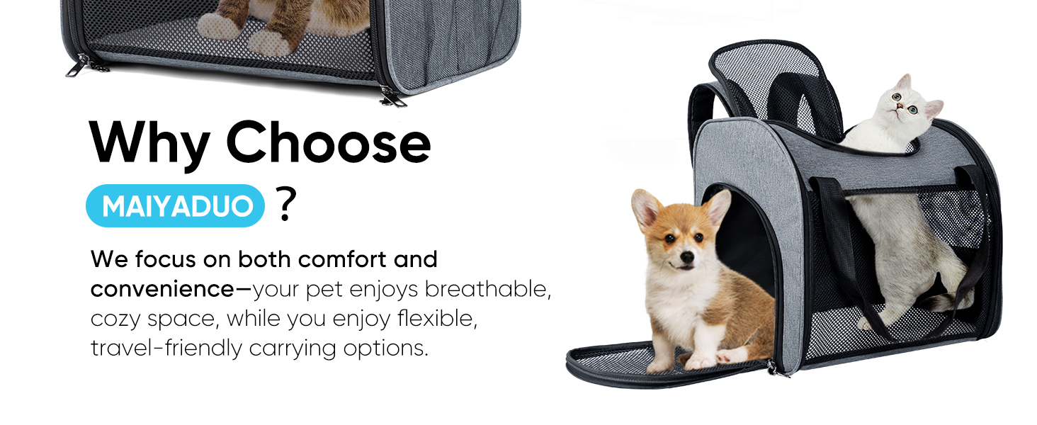 Рюкзак-переноска для котів з сітчастим вікном - складаний переносник для котів та маленьких собак (4-8 кг) з надійною застібкою-блискавкою, страхувальний поводок, ідеальний для подорожей та прогулянок