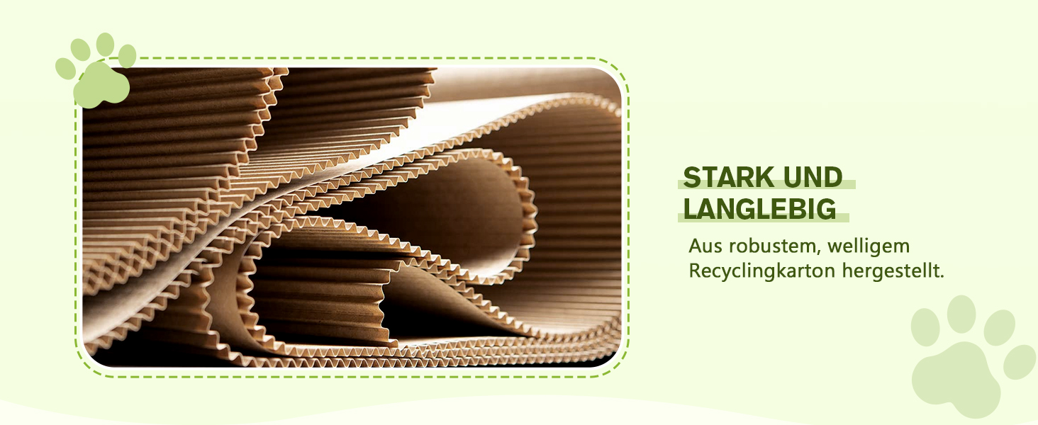 Pecute 2 шт. Когтеточки з картону для котів - набір, двосторонні, 38.5 x 20.5 см