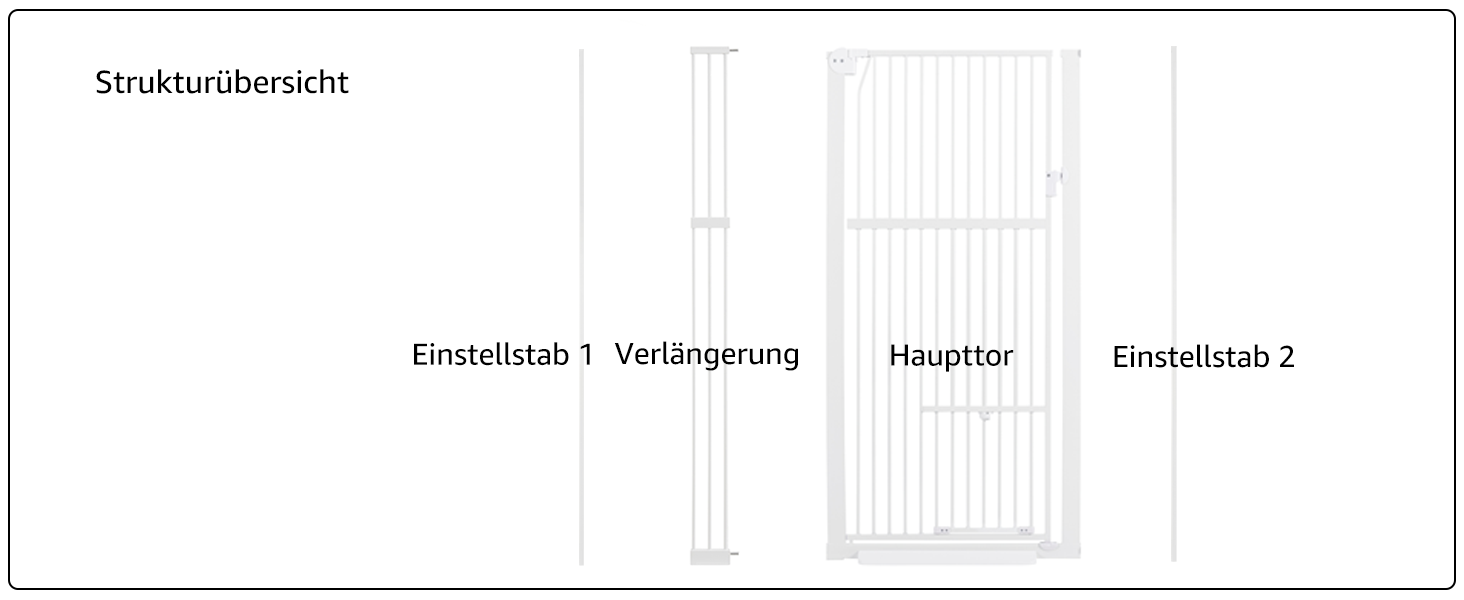 Кіт-загороджувач Unipaws для дверей та сходів, 142 см, з дверцятами для котів, ширина 95-105 см, білий