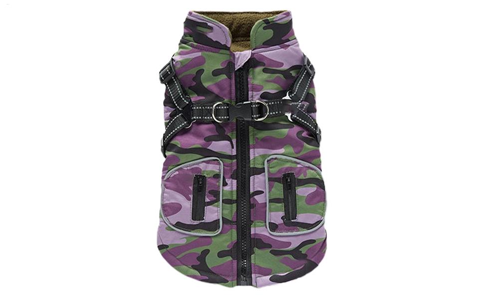 Зимова куртка для собак, світловідбиваючий нашийник-жилет для собак, 28 x 25 x 3 см, одяг для домашніх тварин з світловідбиваючими смугами для малих, середніх собак XL