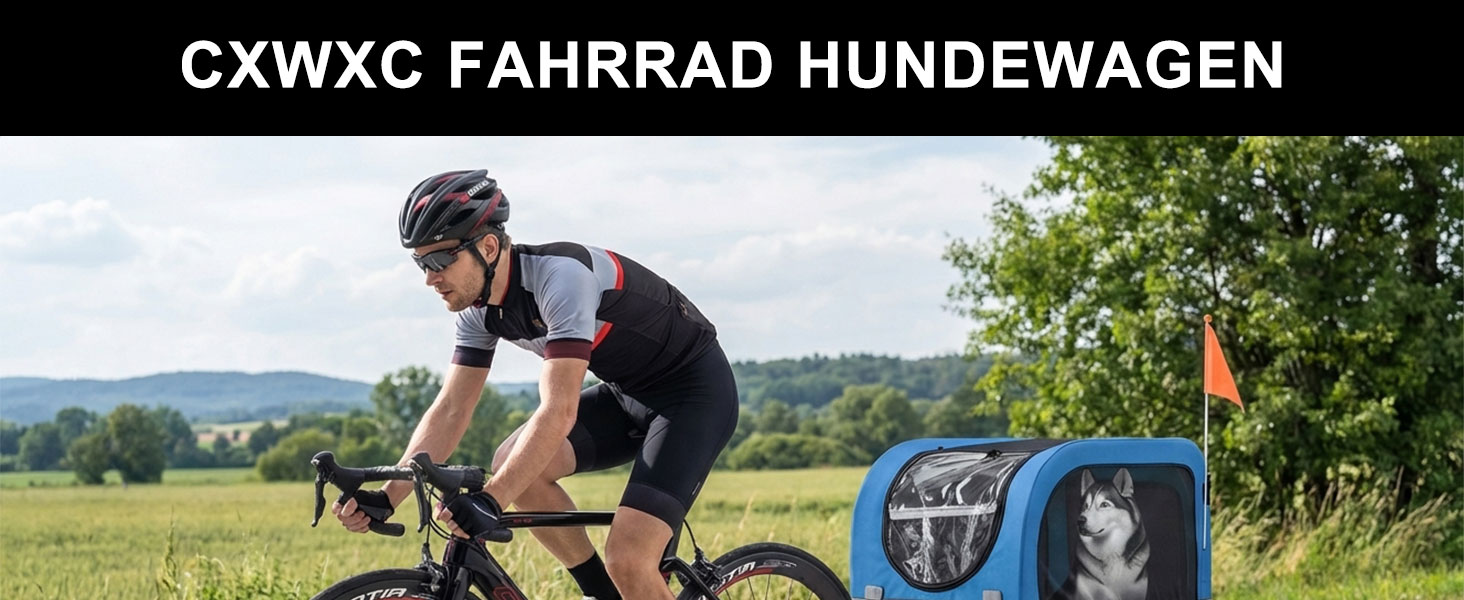 Причіп для собак CXWXC 2-в-1: велосипедний причіп та візок для собак з амортизаторами, сірий, вантажопідйомність 40 кг