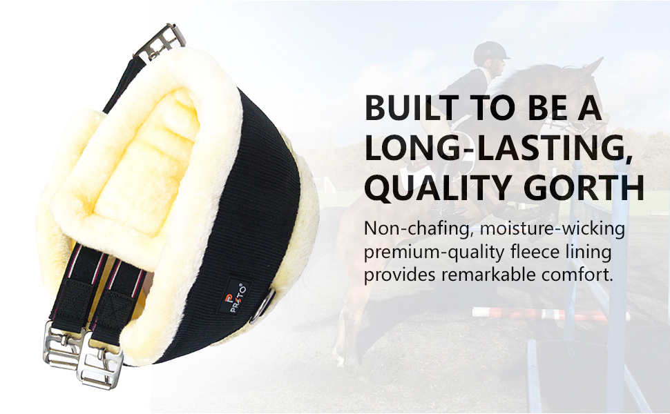 Preto гнучкий підв'яз для коней, м'яке штучне хутро/норка/фліс, міцний нейлон, анти-тертя, з підкладкою, для верхової їзди, повний комплект для поні