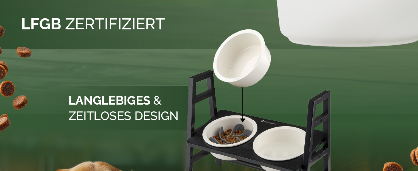 Керамічна годівниця для собак - велика миска для корму 1250 мл. Миска для їжі та води для собак та котів