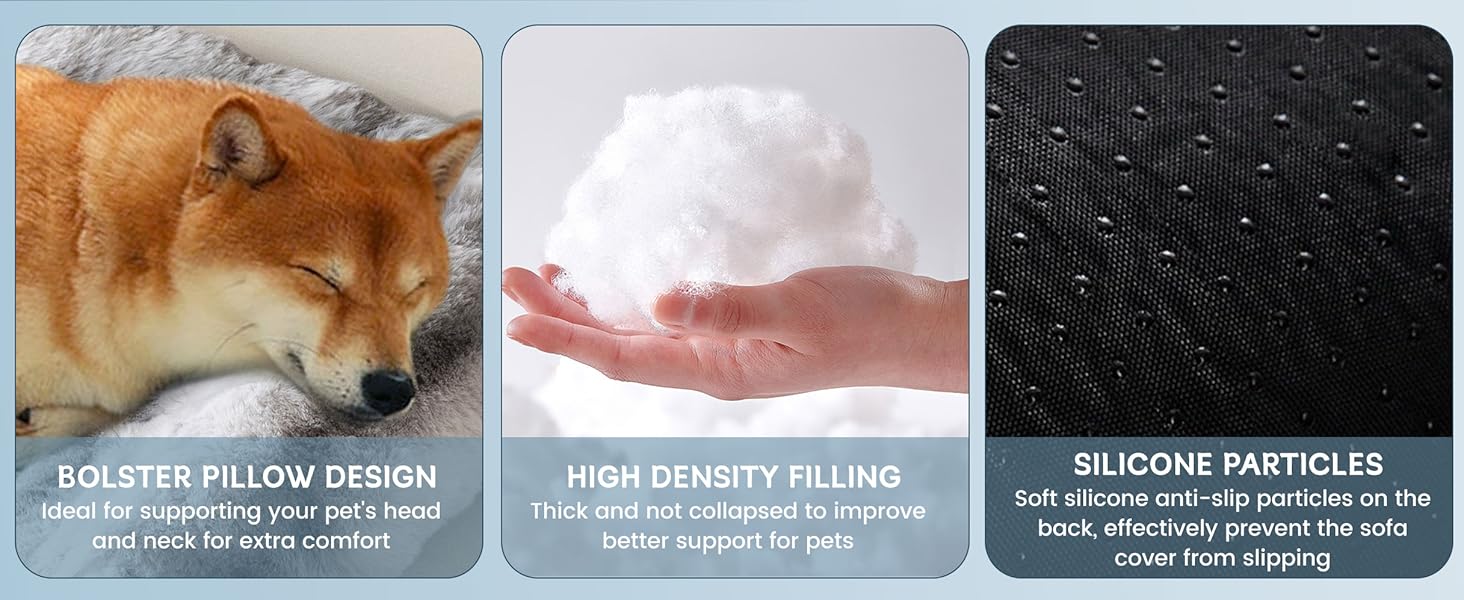 М'який плюшевий чохол на диван для домашніх тварин, 90x90 см, світло-сірий. Захист дивану від собак та котів.