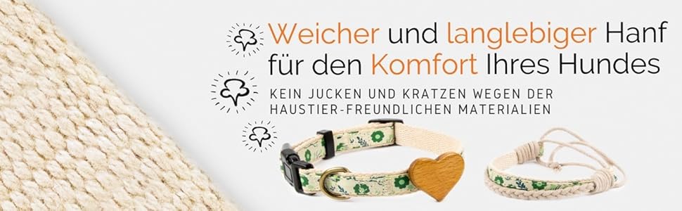 Нашийник для собак Pettsie з серцем та браслетом дружби, регульовані розміри S та M, зручний дизайнерський льон, міцний та довговічний, чудовий подарунок для любителів собак, (35,6 - 50,8 см (M), Зелений)