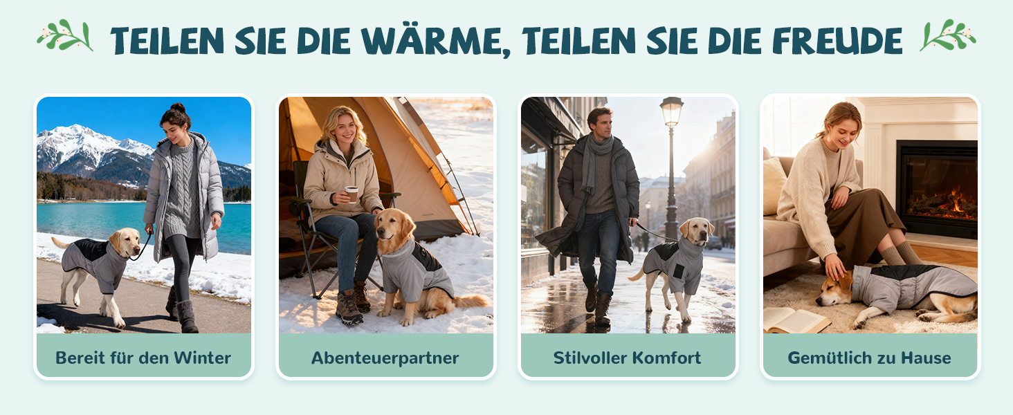 Водонепроникний дощовик для собак середніх та великих порід ALLSOPETS, тепла зимова куртка з світловідбиваючими смугами, вбудованим повідком, захист від вітру (Вогняно-помаранчевий, 5XL)