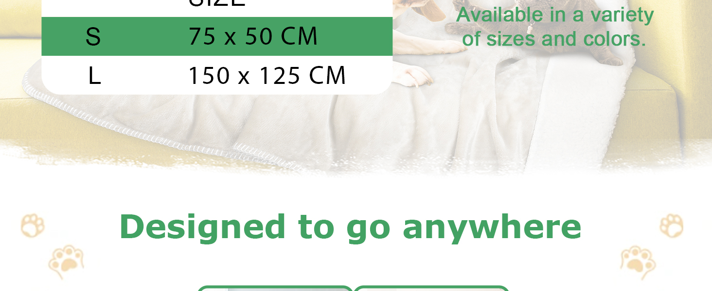 Водонепроникний плед для собак Kritter Planet, м'який та пухнастий, 75x130 см, темно-сірий, захист для авто, дивана, крісла, легко миється