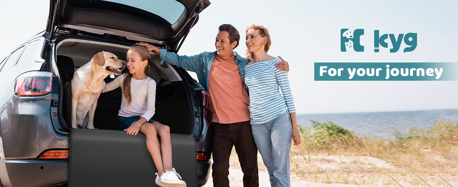 Захист для багажника автомобіля від бруду та подряпин для собак KYG - універсальний, водовідштовхуючий, стійкий до зношування, з боковими захистами, легко миється, чорний, 185x105x38 см