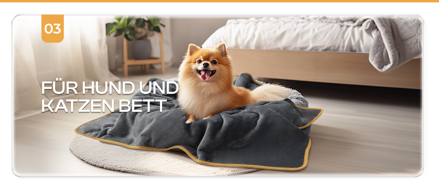 Водонепроникний килимок для собак Luciphia, миючий, для великих та середніх собак та котів, теплий, м'який, з флісу Sherpa, 145 x 165 см, бежевий