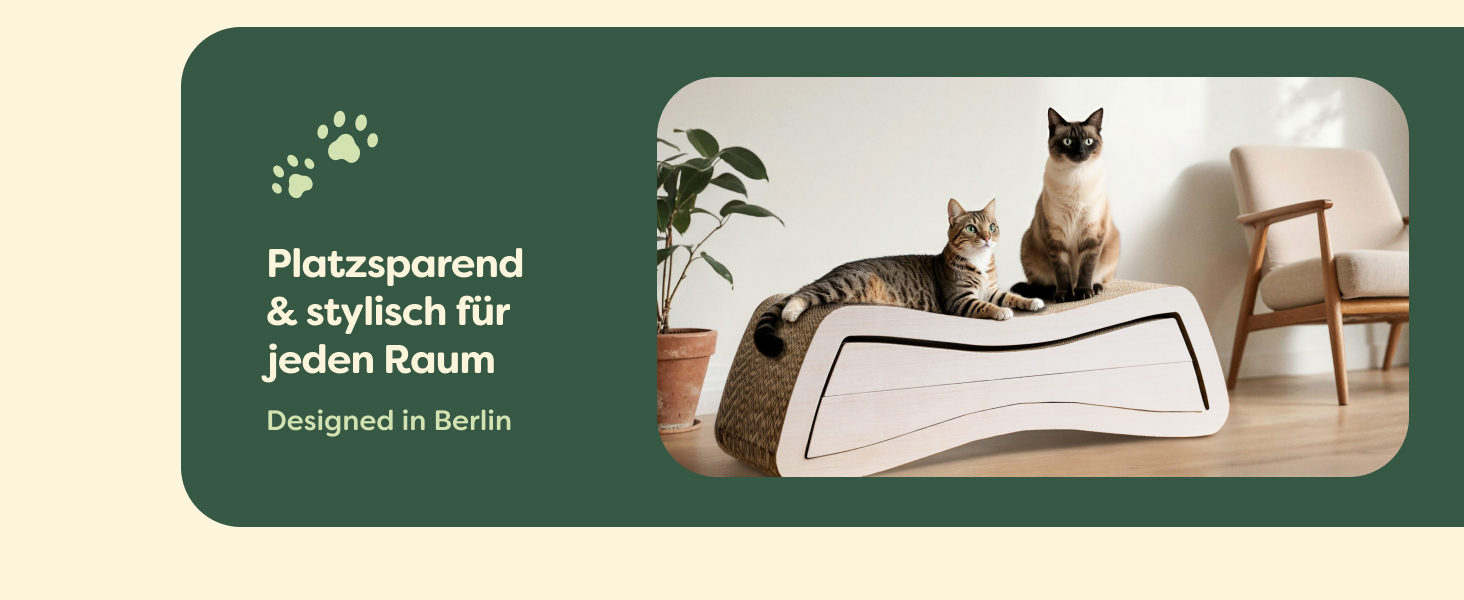 Кігтеточка для котів 3 шт. XXL 75 см - Міцний картон для догляду за кігтями - До 2 років використання - Економія місця - Захист диванів та меблів (Mountain) (Білий)