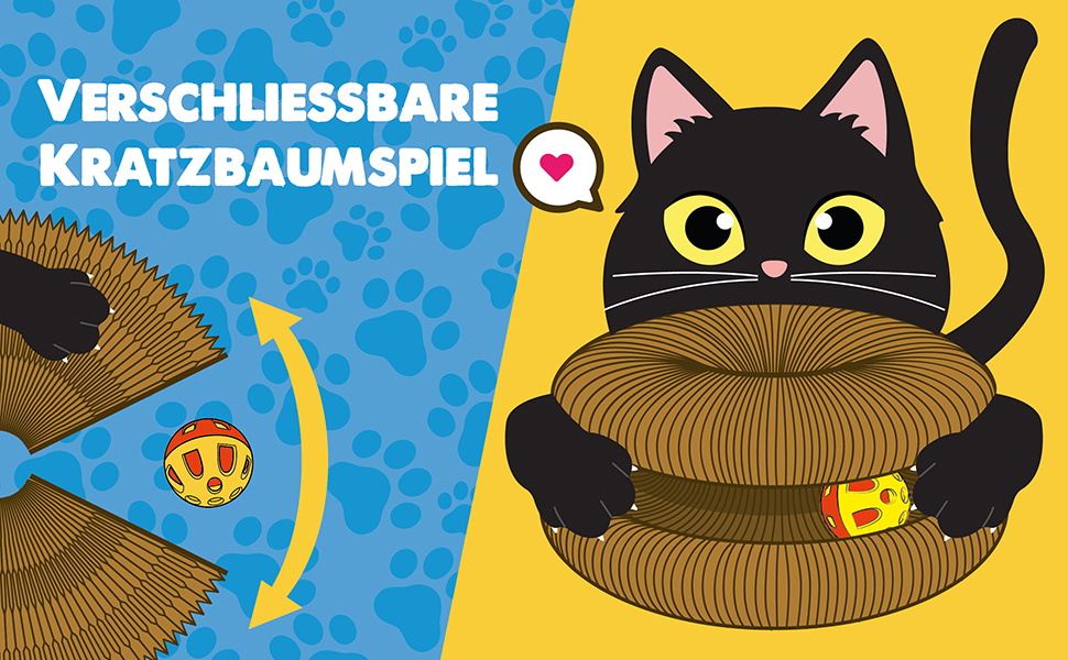 Котячий будиночок-стійка Kratzbaum: іграшка для котів, картон, коричневий, універсальний розмір