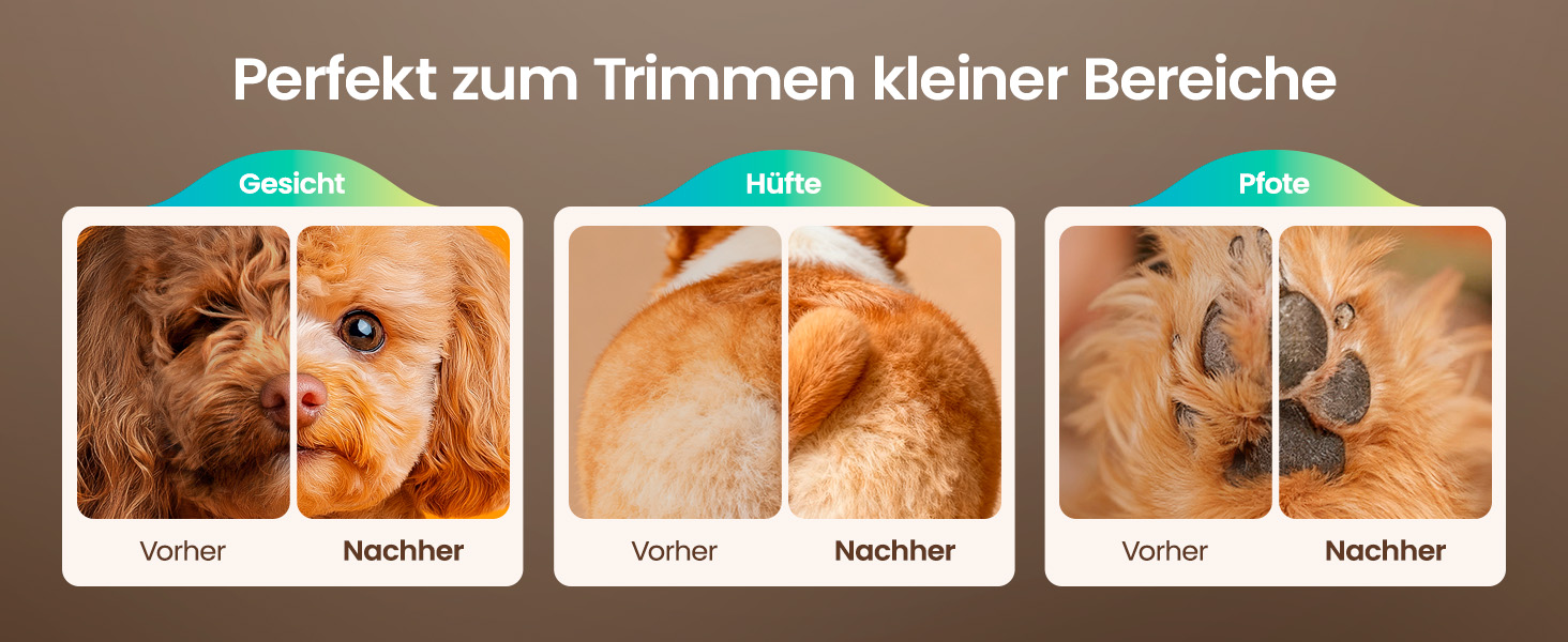 Машинка для стрижки собак та котів oneisall 2-в-1 з тримером для лап, LED-підсвічуванням, тиха робота, акумулятор 2000 mAh, професійний триммер для густого та кучерявого хутра, синій