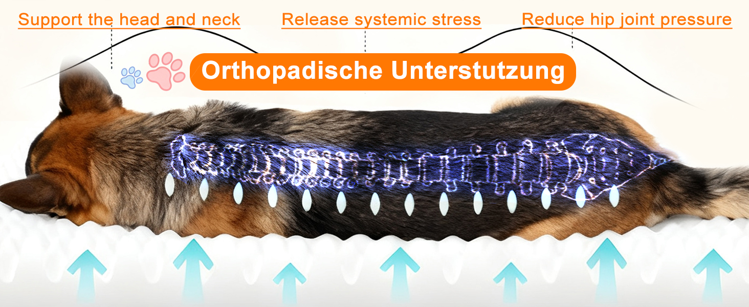 Ортопедичне ліжко для собак 90x70x8 см, середнього розміру. Зручне ліжко для собак та котів з ефектом пам'яті, антиковзаюче дно, можна прати. Сірий колір.