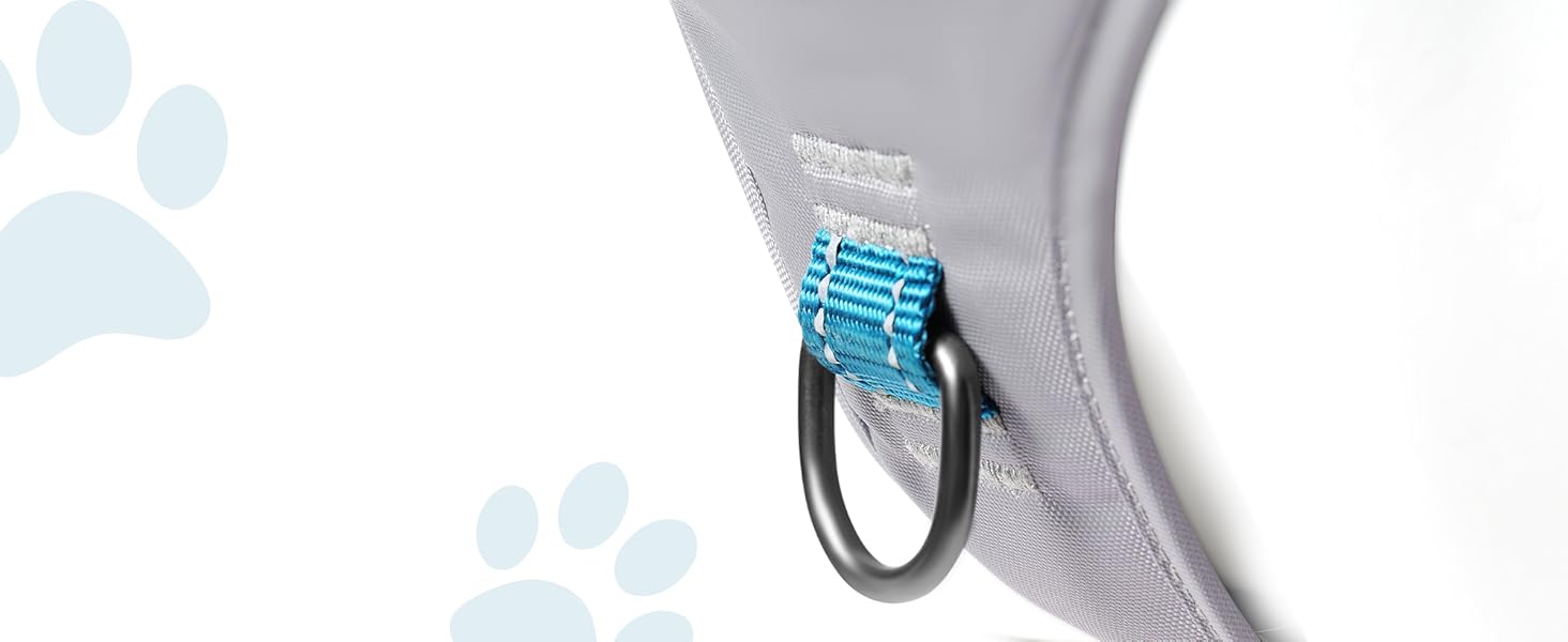 Шлейка для собак Huntboo Anti-Zug, для малих, середніх та великих собак, не тягне, світловідбиваюча, з 2 карабінами, регульована, для тренувань та бігу (M, синій)