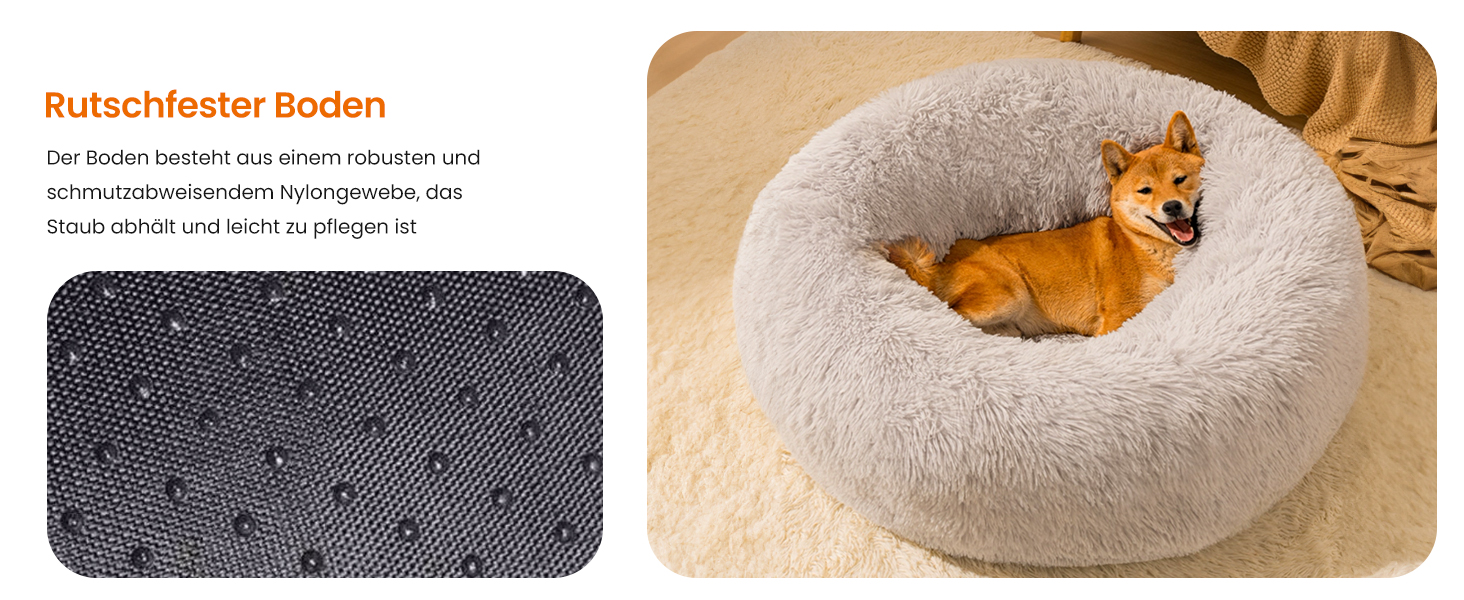 XKISS Лежанка для собак, м'яка, знімний та пральний чохол, оригінальна модель [M, 80см, Темно-сірий]. Лежанка для собак великих, середніх та маленьких порід, зручна та гігієнічна. Розміри: 80 x 80 x 20 см, Темно-сірий колір.