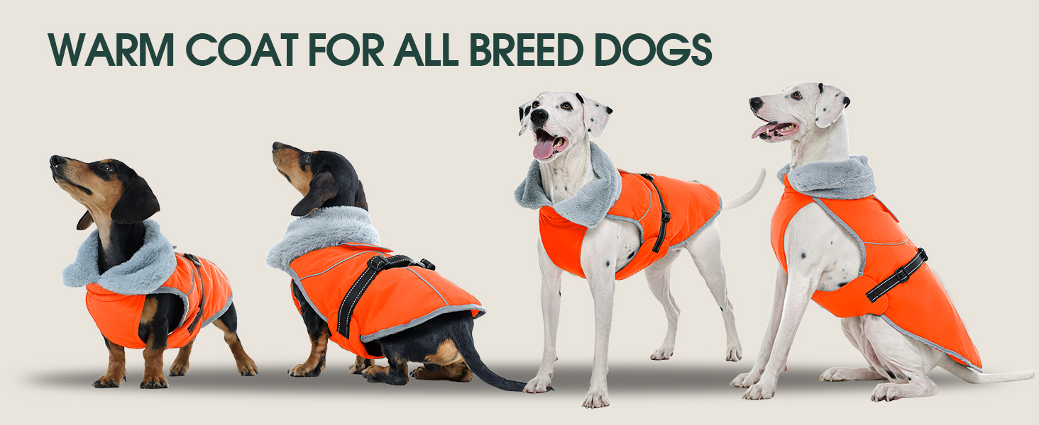 Куртка для собак Kuoser, тепла, водонепроникна, флісова, червона, розмір M