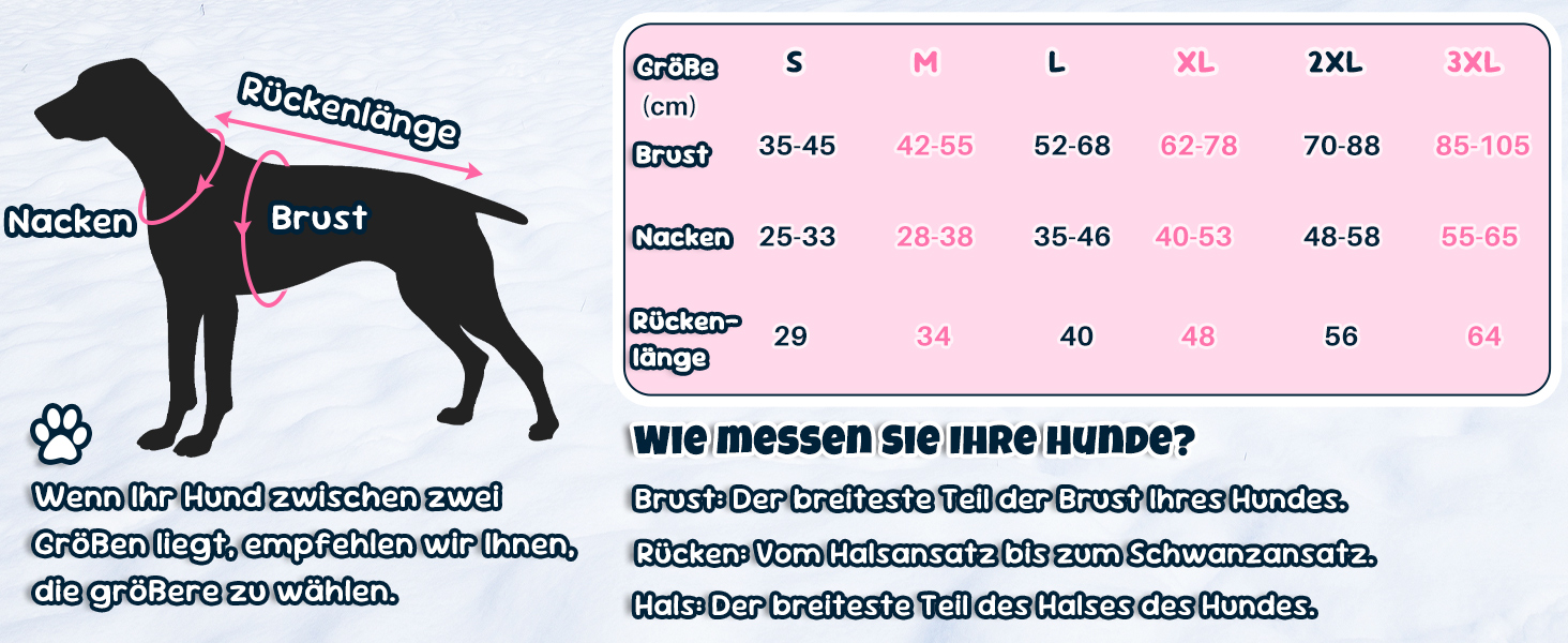 Теплий зимовий одяг для собак Nasjac - куртка з флісовою підкладкою, світловідбиваючими смугами та кишенями, водонепроникна захисна жилетка для собак середніх та великих порід, колір фуксія, розмір L