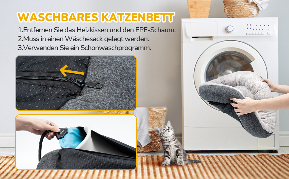 CATISM Гамак для котів, обертається на 360°, лежанка, гамак-ліжко, кошик для сну, сірий, до 20 кг