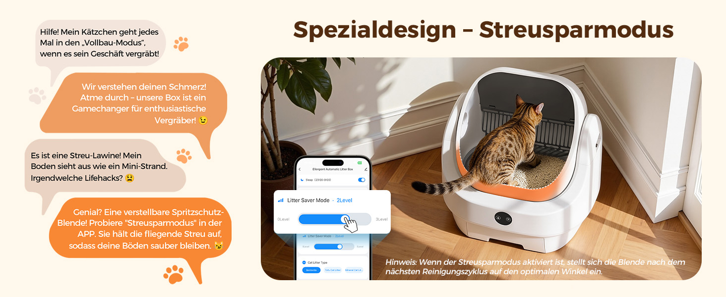 Автоматичний лоток для котів Katzenklo Selbstreinigend з контролем запаху, сенсорами та керуванням через додаток - для великих котів