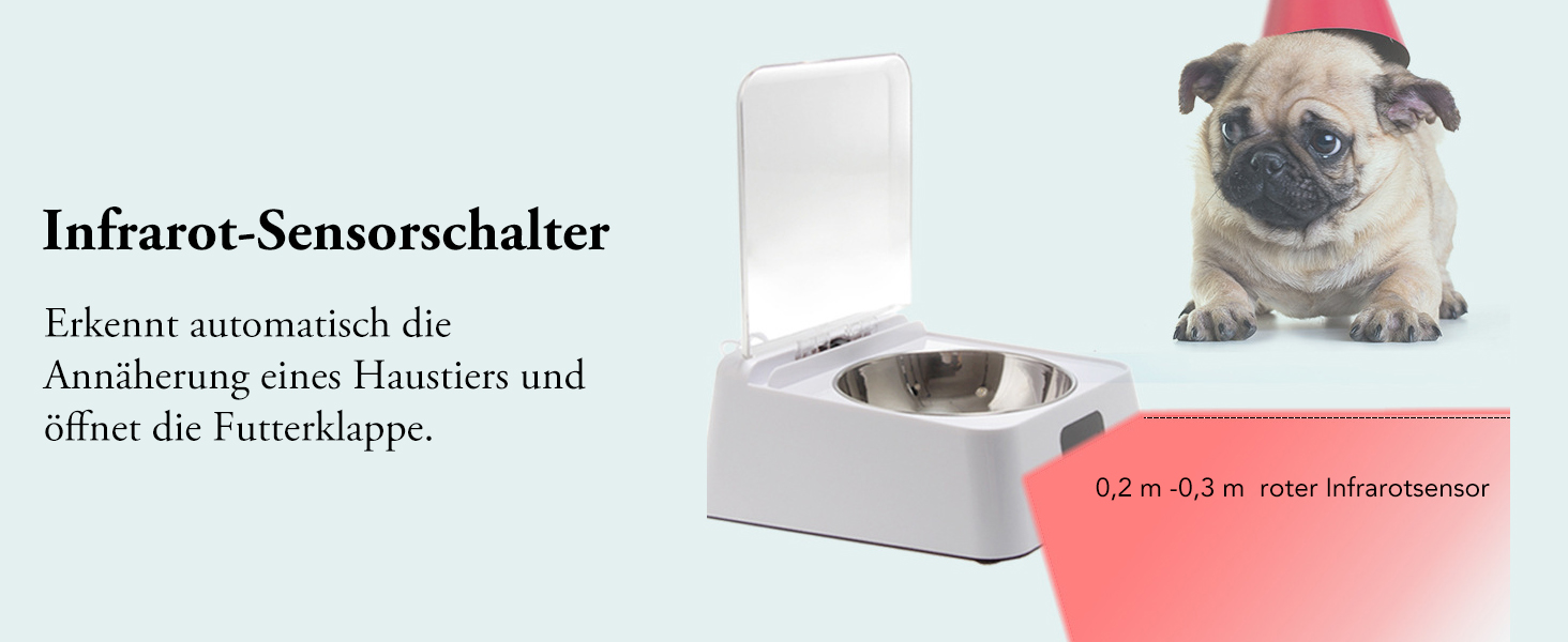 Автоматичний годівниця для собак та котів Pet Smart Feeder, 350 мл, відкрита кришка, перезаряджувана