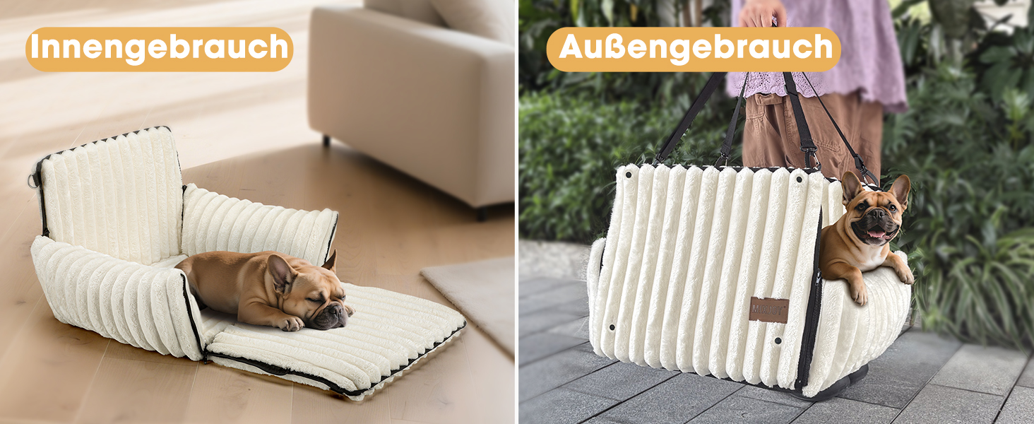 Автомобільне ліжко для собак MIXJOY: комфортне місце на задньому/передньому сидінні, сіре (бежеве)