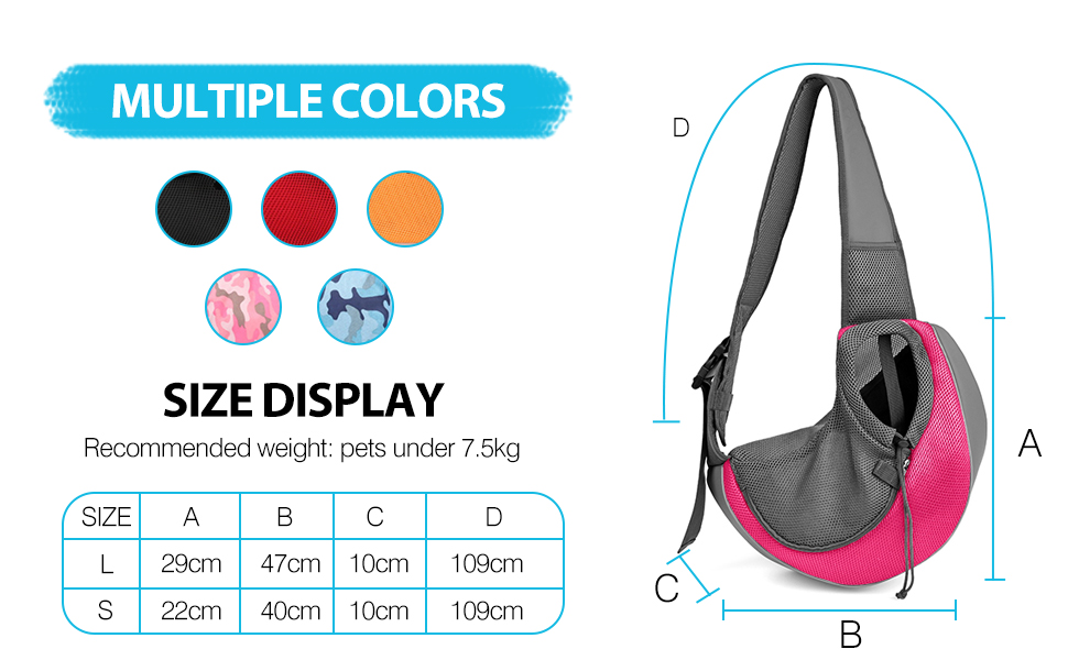 Сумка-переноска для собак PETCUTE, чорна, до 4 кг
