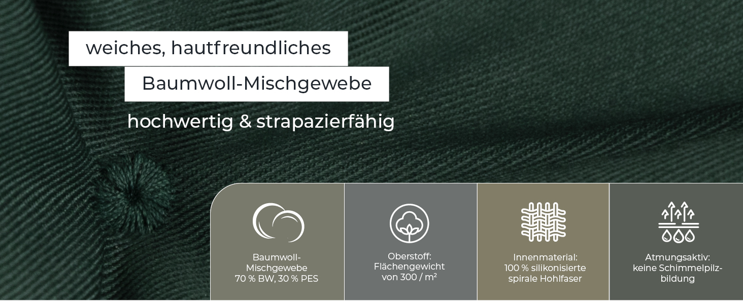 Ортопедичне ліжко для собак Doctor Bark - великі породи, XXL (110x100 см), зелене, миється до 95°C
