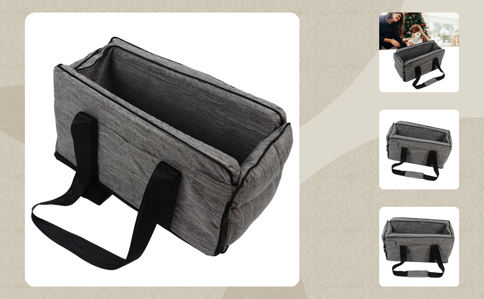 Автокрісло для собак, регульоване, миється, для маленьких та середніх тварин, неслизьке, автосидіння для цуценят