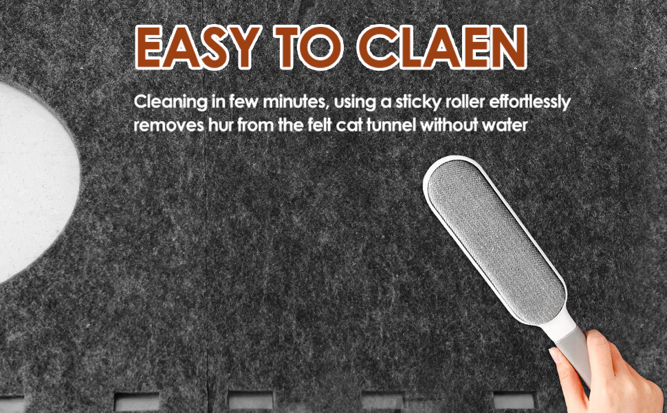 Туннель для котів Homegroove L-подібний, великий, з фільцу, інтерактивний, DIY, сірий