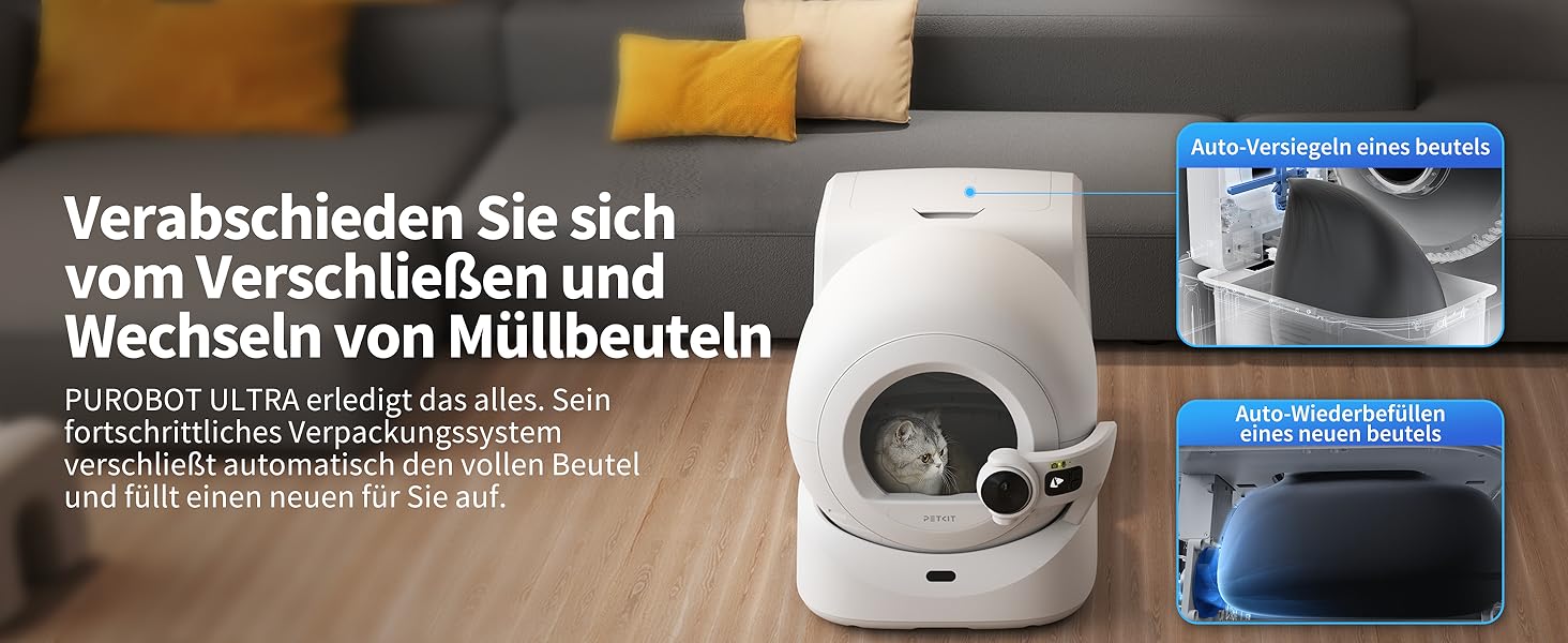 PETKIT Purobot Ultra: самоочисний лоток для котів з HD-камерою та AI-аналізом здоров'я