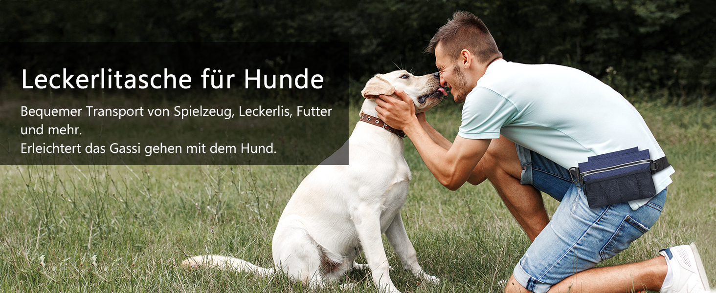 Сумка для ласощів для собак Brifit з магнітною застібкою, для тренувань, з регульованим поясом, знімною внутрішньою кишенею та дозатором для відходів, 22 x 19 x 3 см