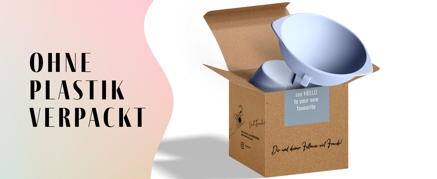 Підвищений годівниця для котів ne&no® Silikon з регульованим нахилом, сірий колір каменю | годівниця для котів | миска для котів