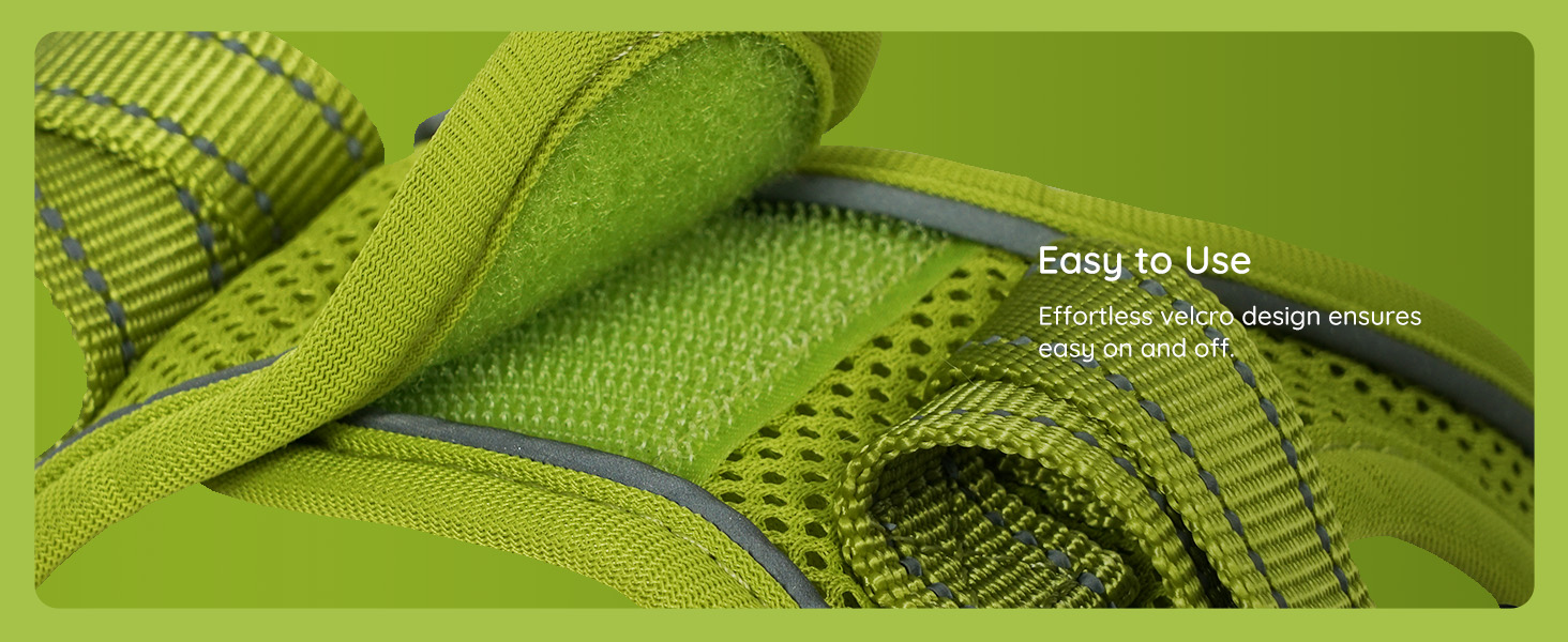 Шлейка для собак BELLA & PAL для маленьких собак з повідком, Step-in шлейка з Air Mesh, анти-тяга, світловідбиваюча, дихаюча, для цуценят, котів, XS (L (42-50 см обхват грудей), Авокадовий колір)