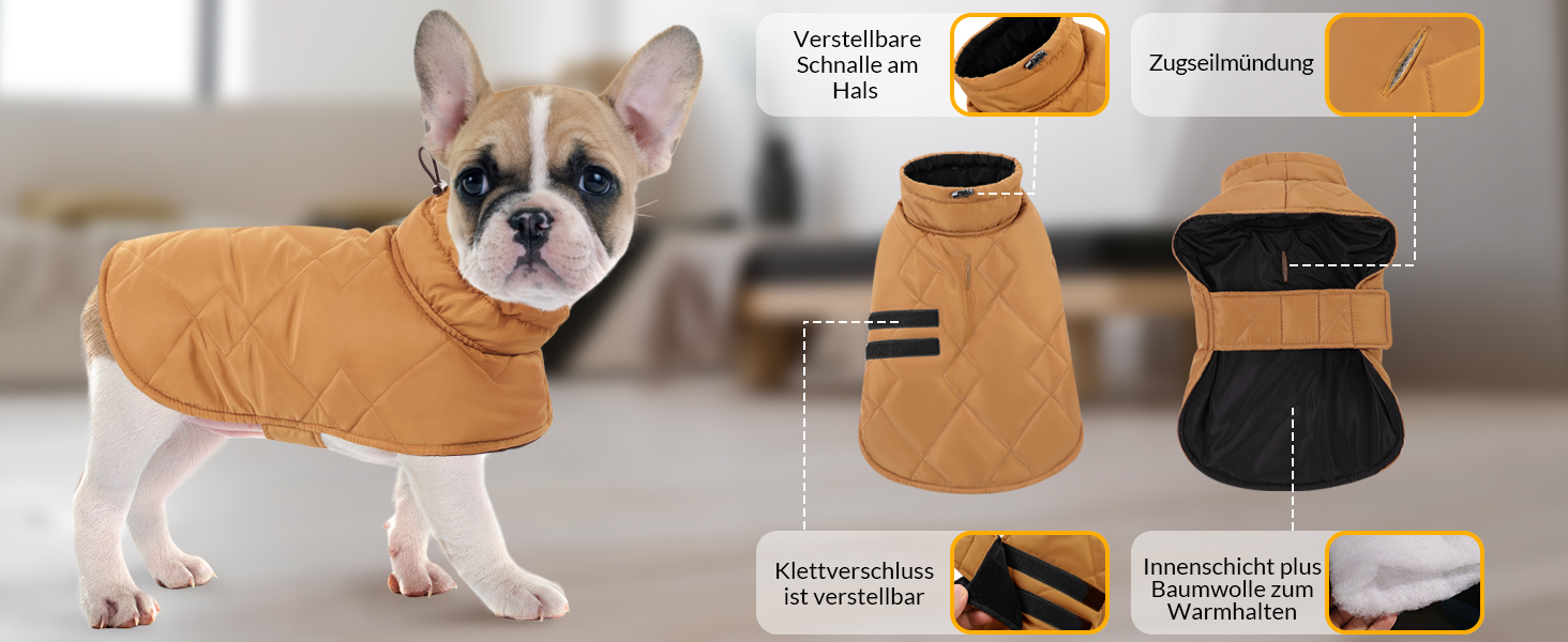 Зимовий одяг для собак великих порід: тепла куртка для такси, бульдога - вітронепроникна для дому та вулиці, кемпінгу, походів, 3XL, зелена