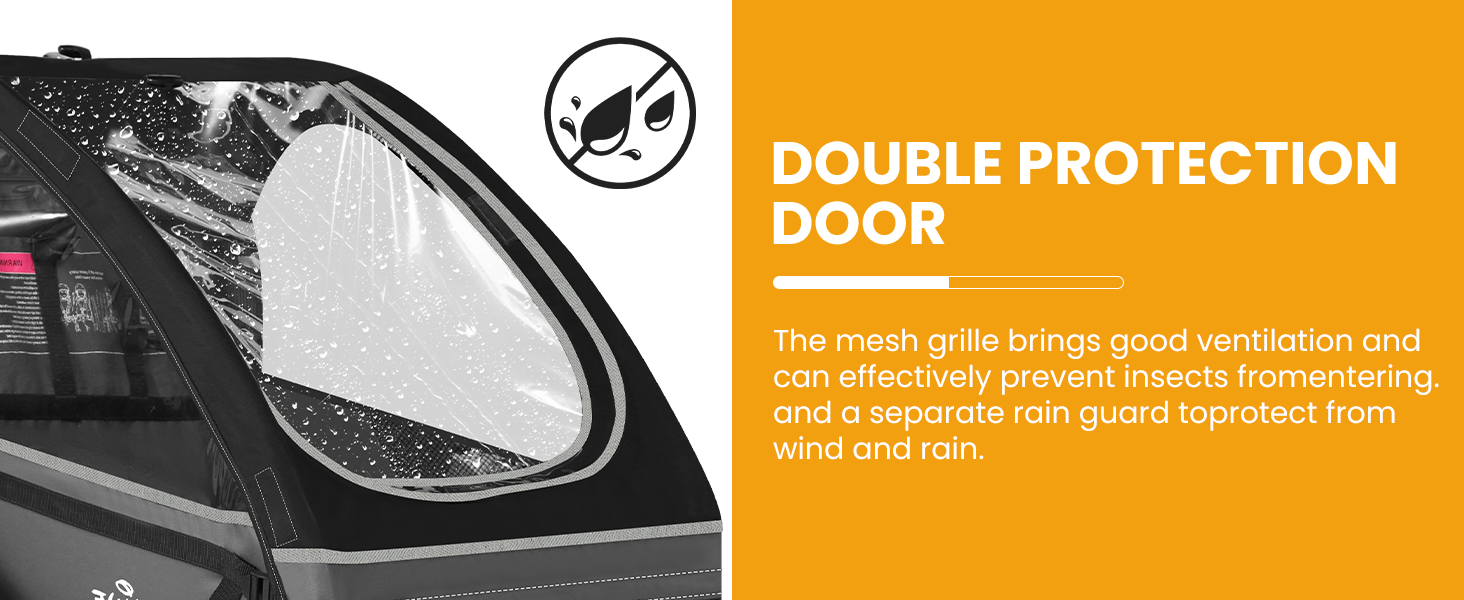 Причіп для велосипеда Sepnine для дітей, на 1 або 2 дітей, від 12 місяців, швидке кріплення, складний, з 5-точковим ременем та кишеньками для зберігання, BT609S-Black