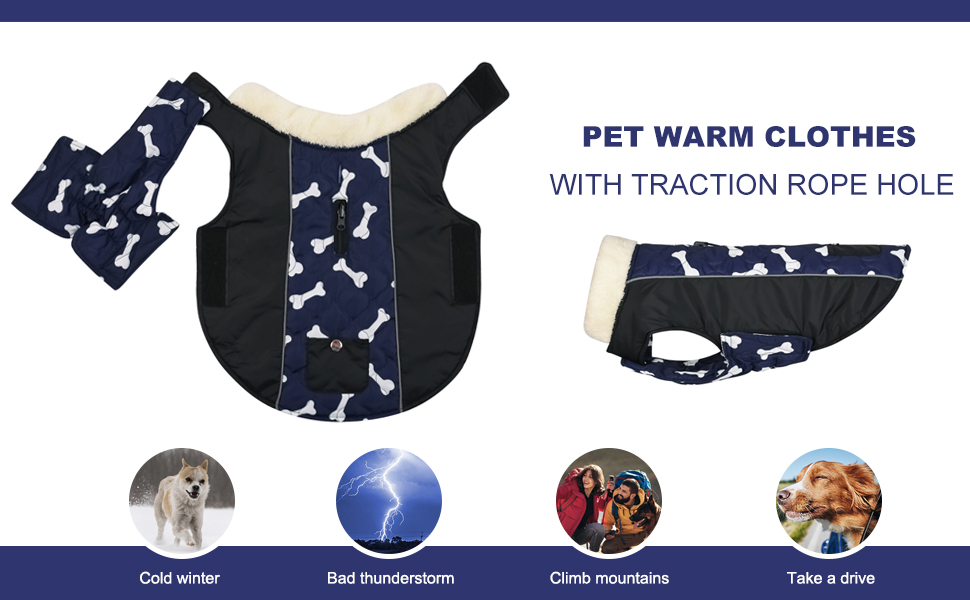 PETCUTE Водонепроникний зимовий одяг для собак, теплий зимовий одяг для собак, регульована куртка для собак з отвором для страхувального ременя, ідеально підходить для зими, сірий