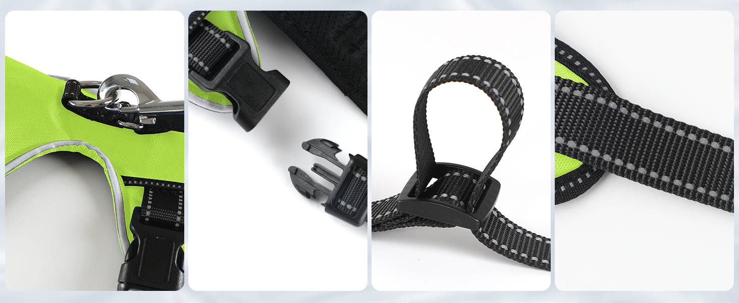 Світловідбиваючий нашийник для собак з LED, перезаряджуваний, м'який, водонепроникний, 3 режими, зелений, розмір M