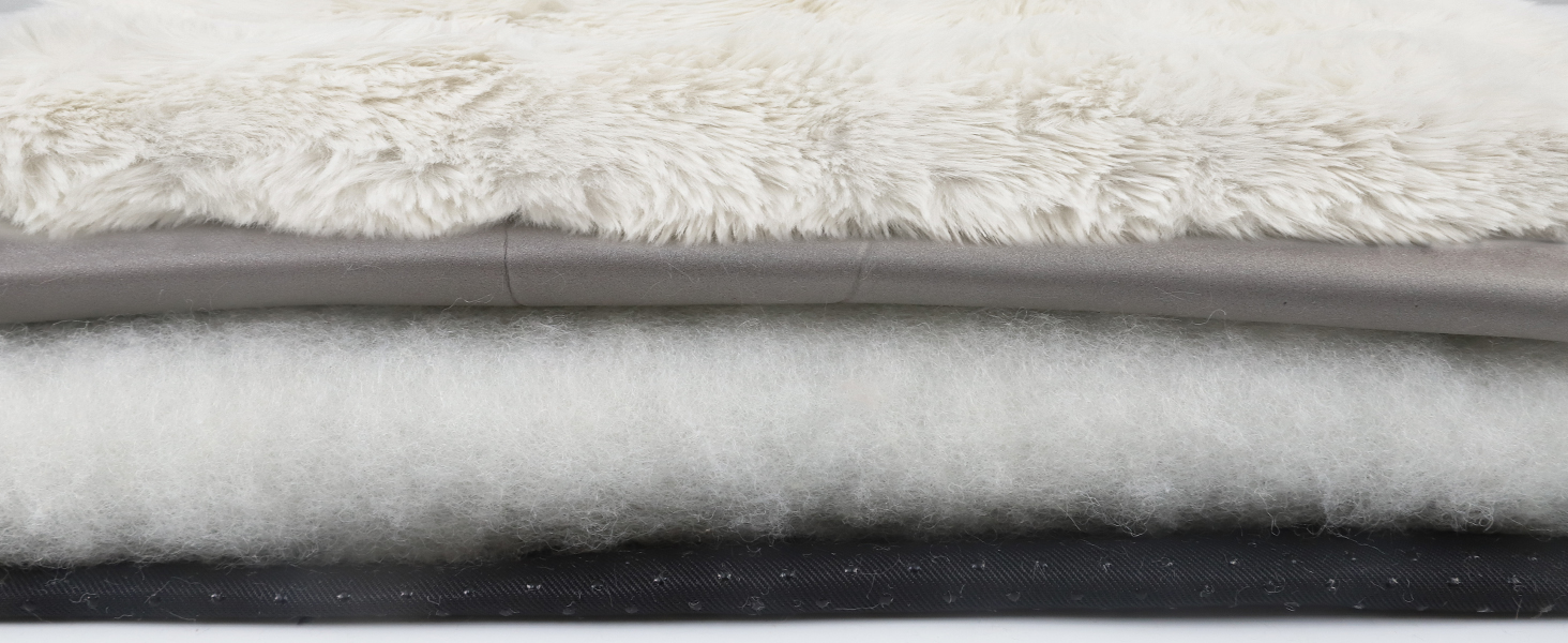 Самогріюча ковдра для домашніх тварин Wdmiya 60x45 см, для котів та собак, миюча, флаєцева, без електроживлення, для автомобіля. Білий колір, розмір M.