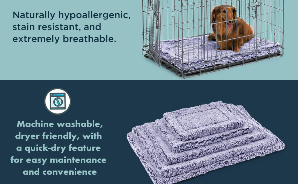 Міцне ліжко для собак Toutwool - стійке до кусання, 3XL, 58x41x5 см, для маленьких порід, Jacaranda