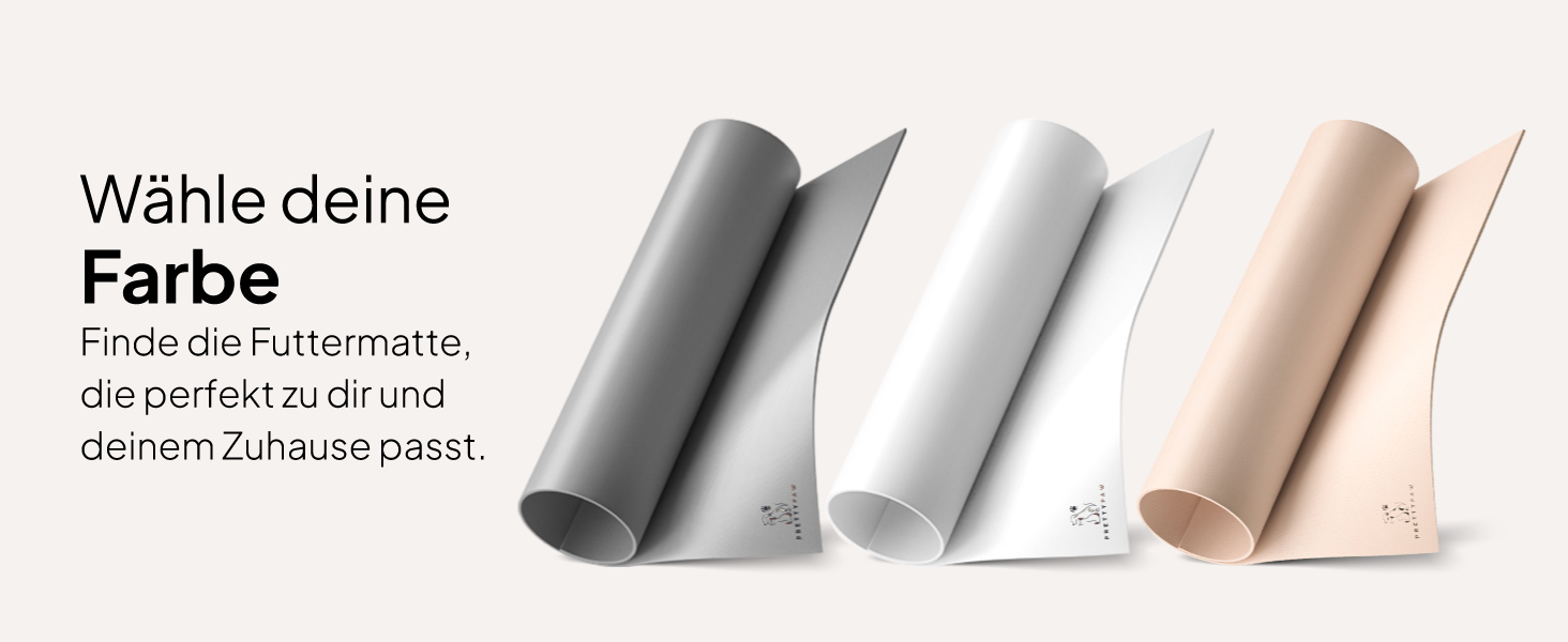 Підкладка під миску для котів Pretty PAW® 60x40 см - неслизька та водонепроникна, захист від води та бруду | Сумісна з фонтанчиком та мисками Pretty Paw (Чорний, широка)