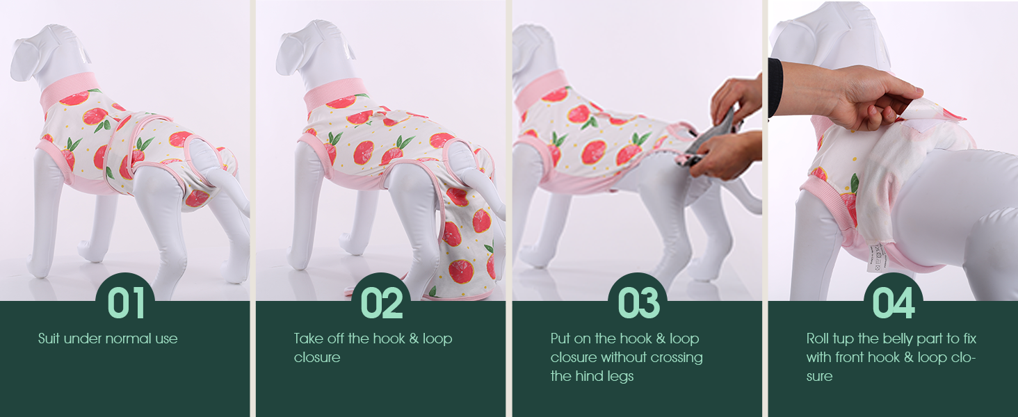 Тільце для собак після операції Kuoser: захист від лизання, дихаюча тканина, рожевий колір, XS (1 шт.)