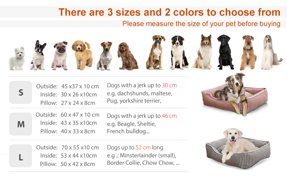 Ортопедичне ліжко для собак Petcute знімний, миючий чохол, антиковзаюче, для маленьких собак, червоний