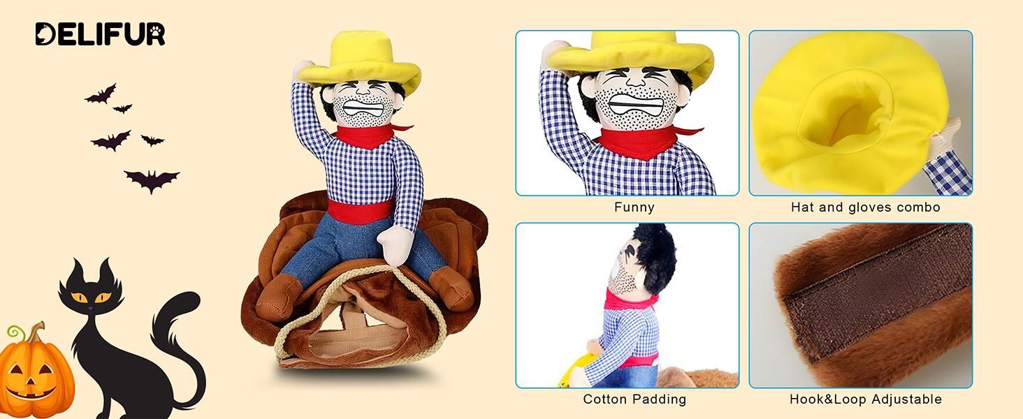 Костюм для собак Delifur: Ковбойський стиль, розмір XL