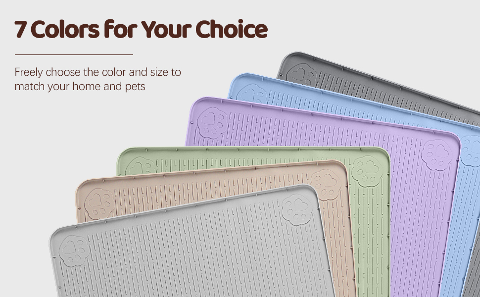 Килимок для котячого туалету Bartuke Katzenklo Matte, великий розмір 101 x 71 см, силіконовий, для контролю розсипання, м'який для лап котів, легко миється (Зелений)