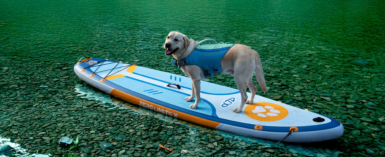 Спасальний жилет для собак ZLX Ripstop Blue L, для малих, середніх та великих собак, регульований, легкий, для плавання та водного відпочинку