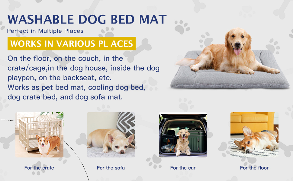 Килимок для собак BVAGSS XH080, 106x71 см, блакитний: двосторонній, прохолодний та теплий, для маленьких, середніх та великих собак