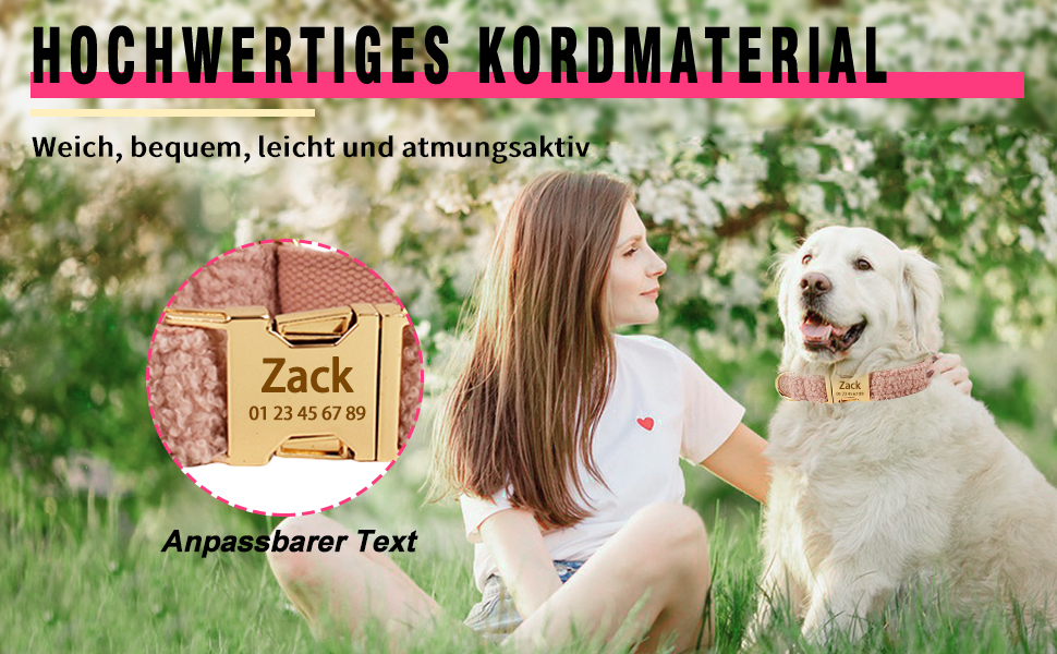 Персоналізоване собаче нашийник з металевою застібкою, нашийник з іменем та номером телефону, регульовані розміри для великих та середніх собак