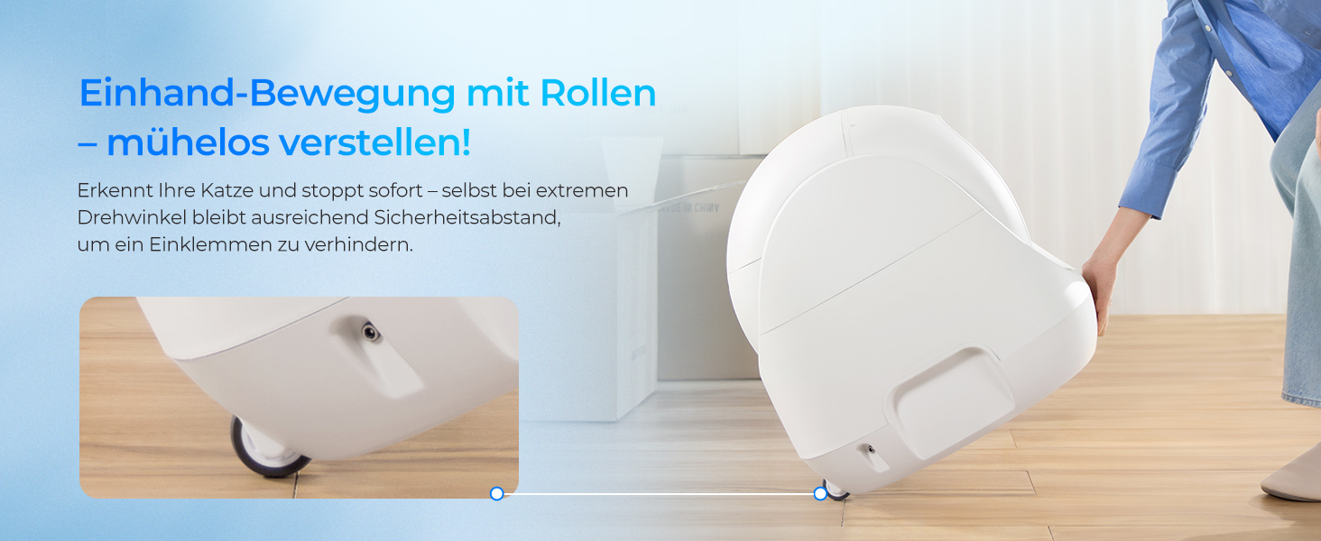 CATLINK Baymax: автоматичний туалет для котів 70л, XXL, 7-рівневий захист від протікання, керування через додаток, розпізнавання кількості котів, білий