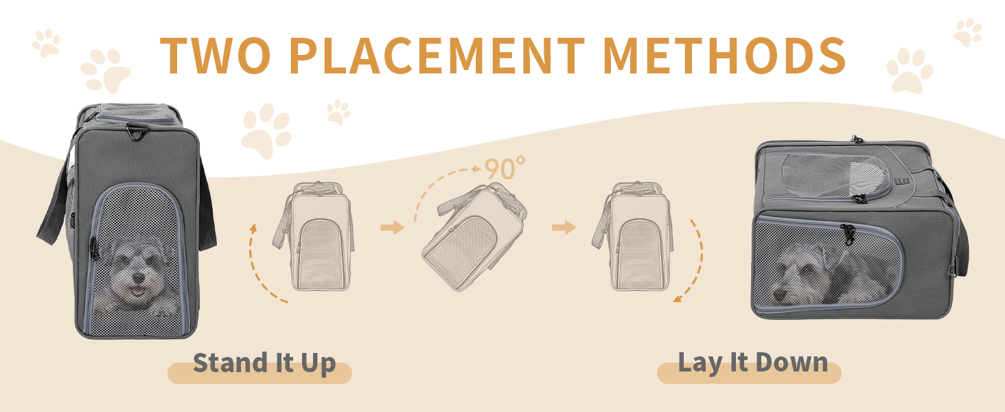 Транспортна сумка для собак та котів Petsfit 55x40x23 - переноска для тварин в літак, авто, поїзд (сірий)